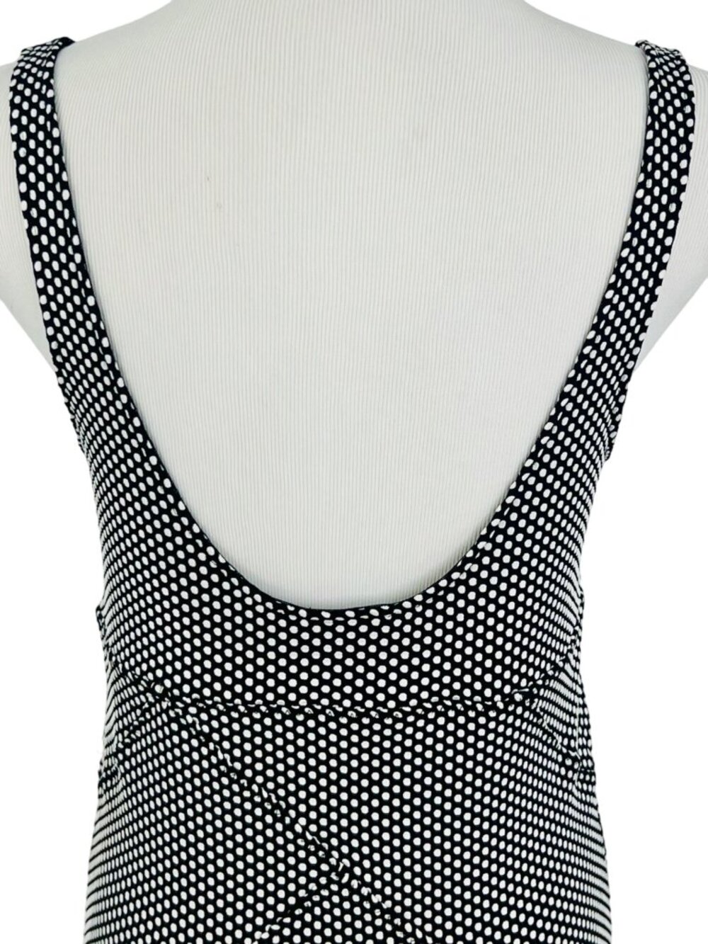 Free People Black White Polka Dot Bodycon Mini Dress L | Indie Sleaze Y2K Baddie - Picture 11 of 16
